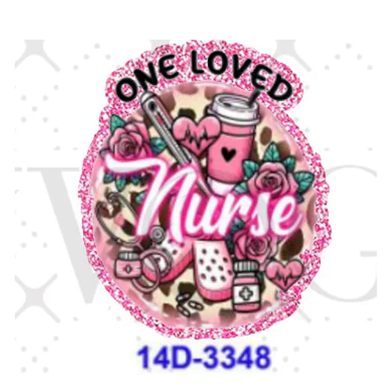 Wholesale 5 Pcs /10 Pcs /20 Pcs  Cute Cartoon Acrylic Flatbacks (Mother's Day/Nurse/Girl) for DIY Badge Reels & Phone Stands