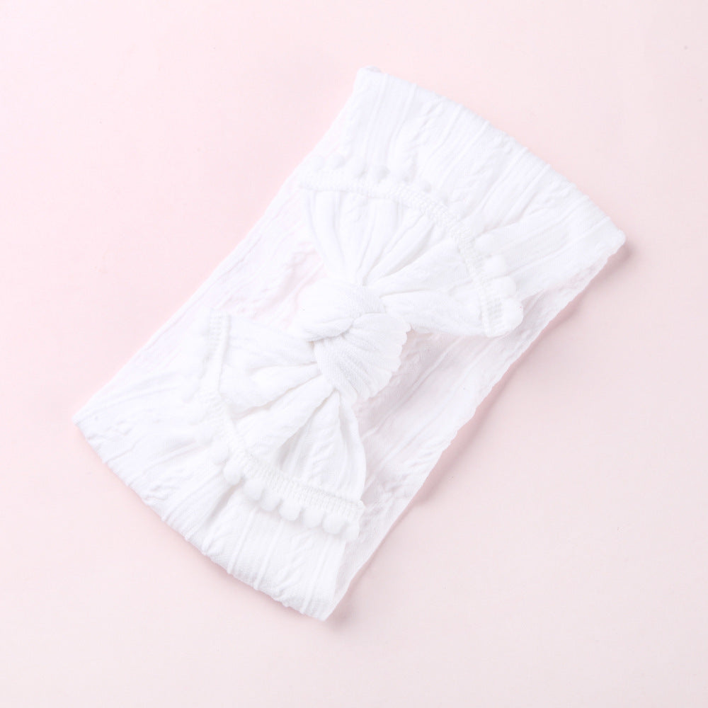 Wholesale Hair Ball Bow Nylon Children's Headbands