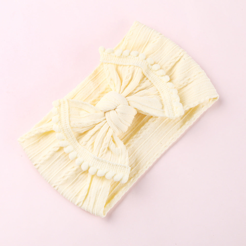 Wholesale Hair Ball Bow Nylon Children's Headbands