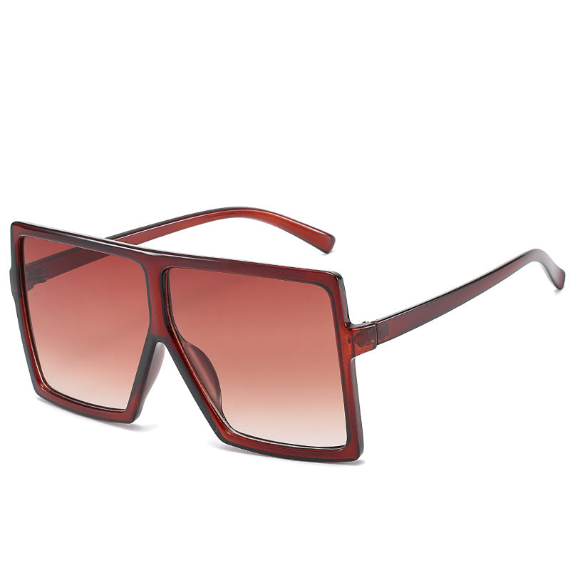 Wholesale Large Square Frame Fashionable Colorful Sunglasses