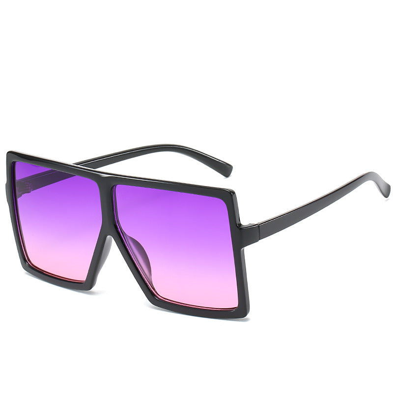 Wholesale Large Square Frame Fashionable Colorful Sunglasses