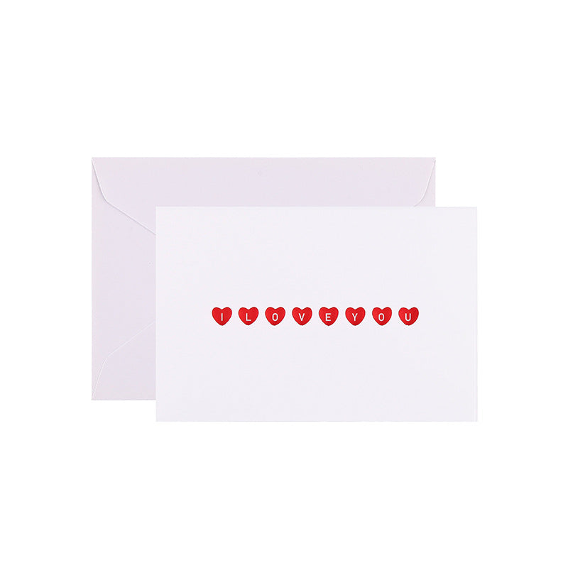 Wholesale of 10pcs/pack Mother's Day Hollowed Out Love Paper Greeting Cards