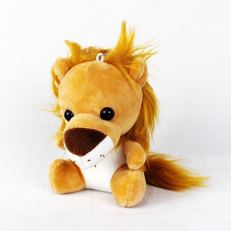 Wholesale Jungle Animals Lion Leopard Stuffed Toy Key Chain