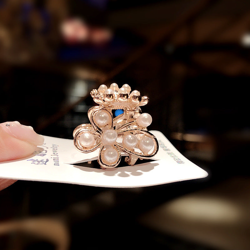 Wholesale Pearl Metal Geometric Hair Clip