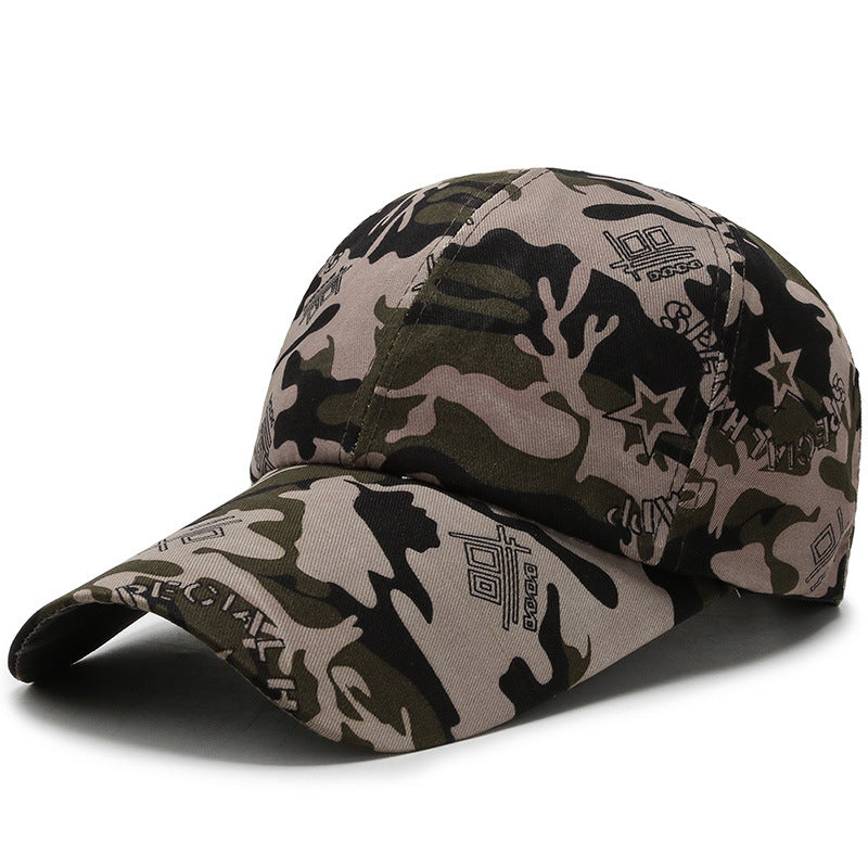 Wholesale Outdoor camouflage baseball cap wide brim cap labor protection cap
