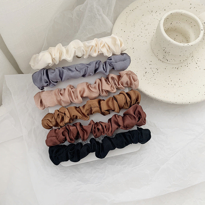 Wholesale Satin Hair Ties 6 Pack