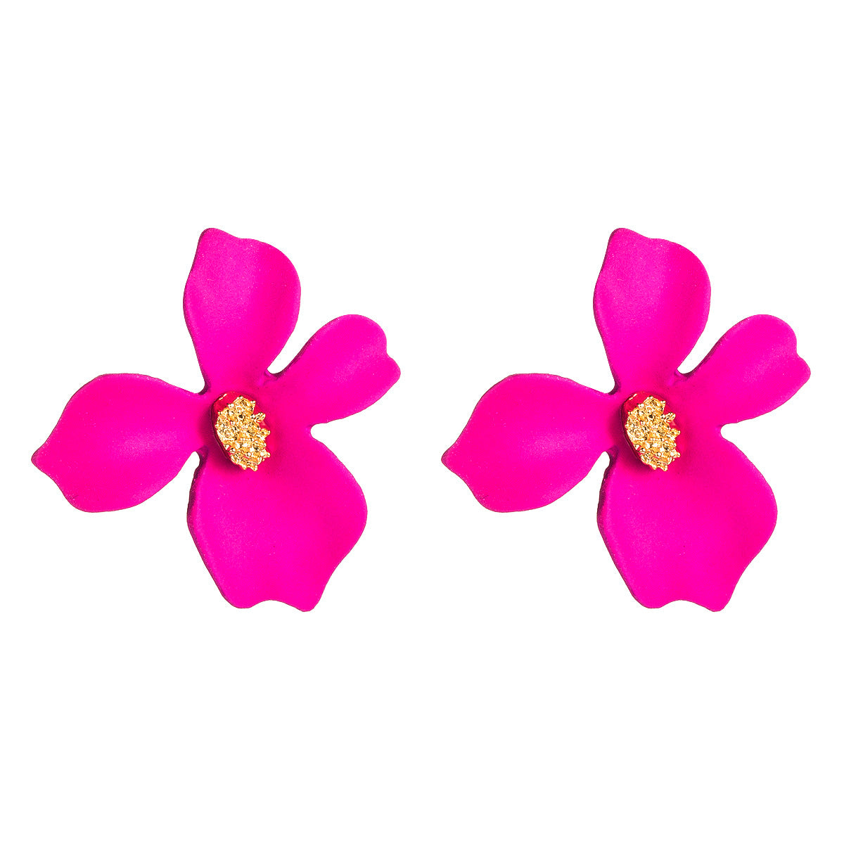 Wholesale Alloy Small Fresh Petals Earrings