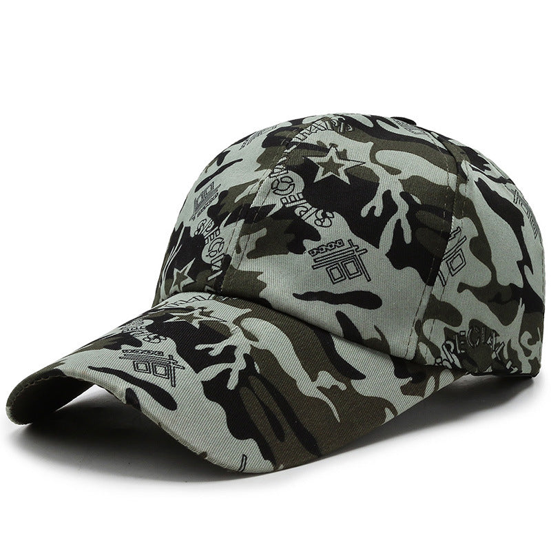 Wholesale Outdoor camouflage baseball cap wide brim cap labor protection cap