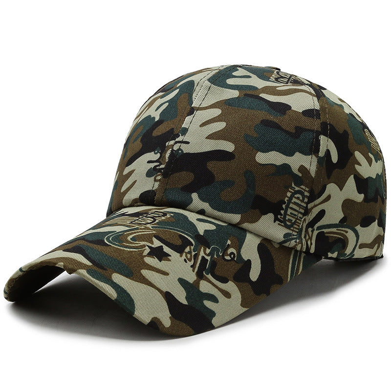 Wholesale Outdoor camouflage baseball cap wide brim cap labor protection cap