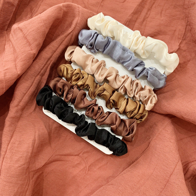 Wholesale Satin Hair Ties 6 Pack