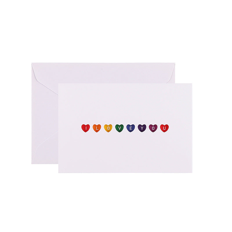 Wholesale of 10pcs/pack Mother's Day Hollowed Out Love Paper Greeting Cards