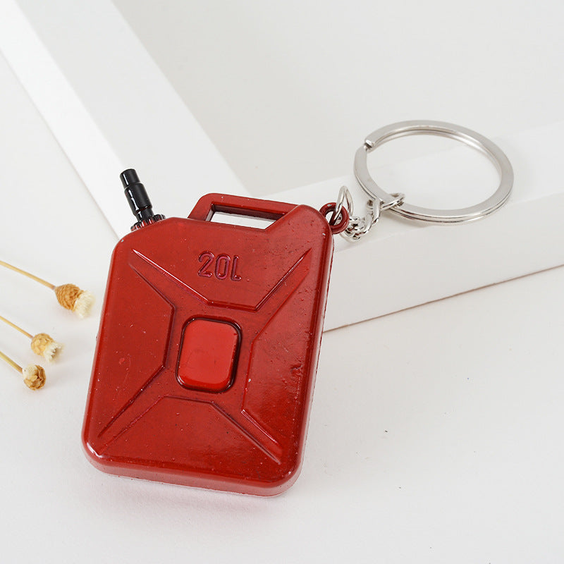 Wholesale Metal Keychain Edge Accessories Smoke Bomb Hand Cannon Oil Tank Survival Gift Pendant Office Culture Educational Sup