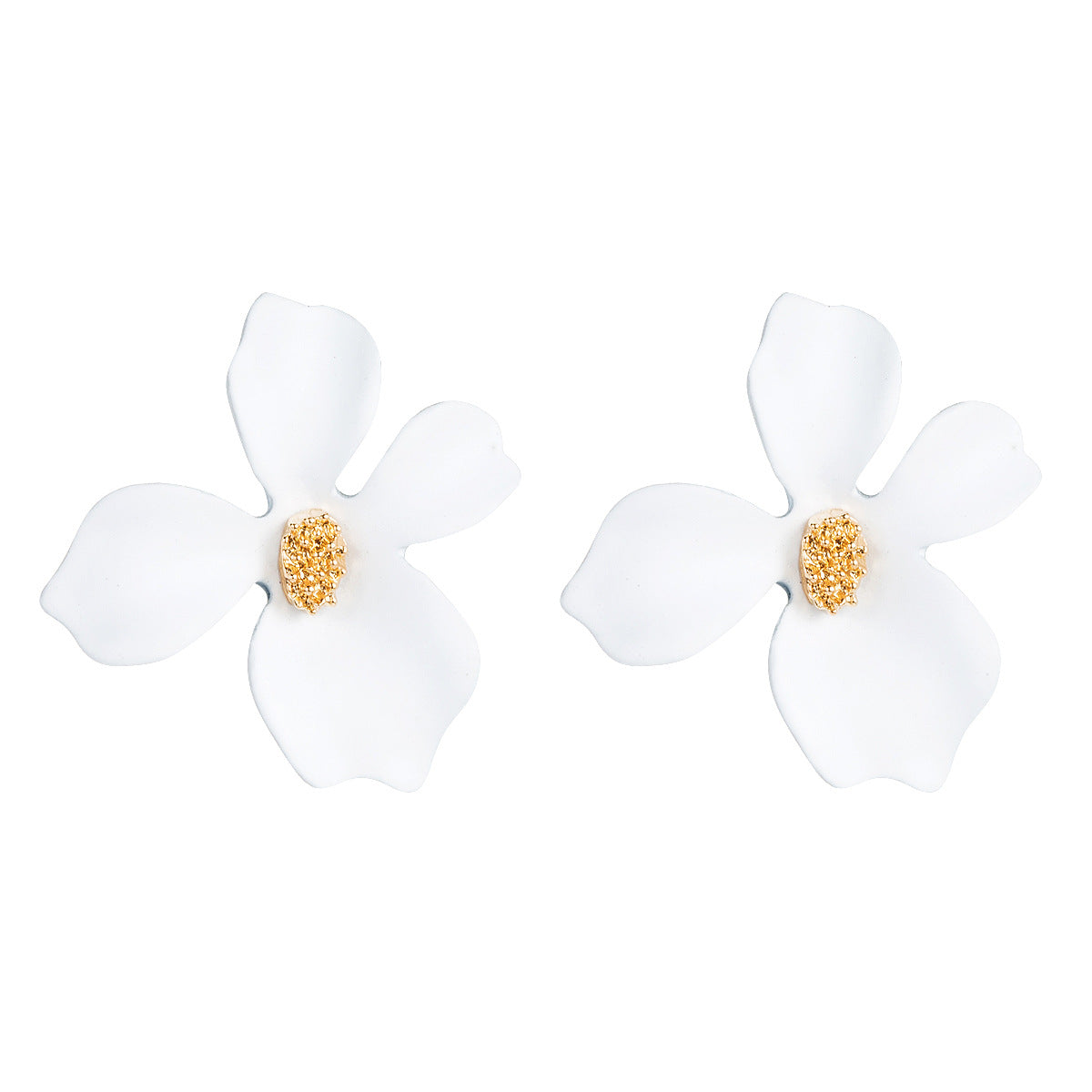 Wholesale Alloy Small Fresh Petals Earrings