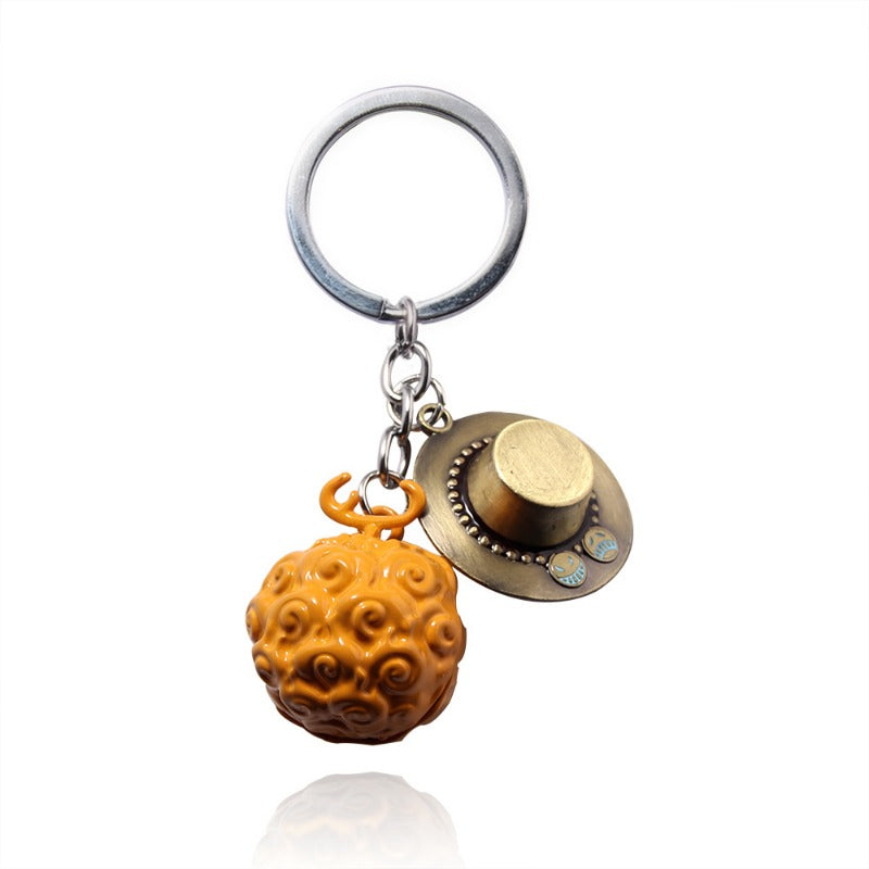 Wholesale Alloy Devil Fruit Pendant Keychain