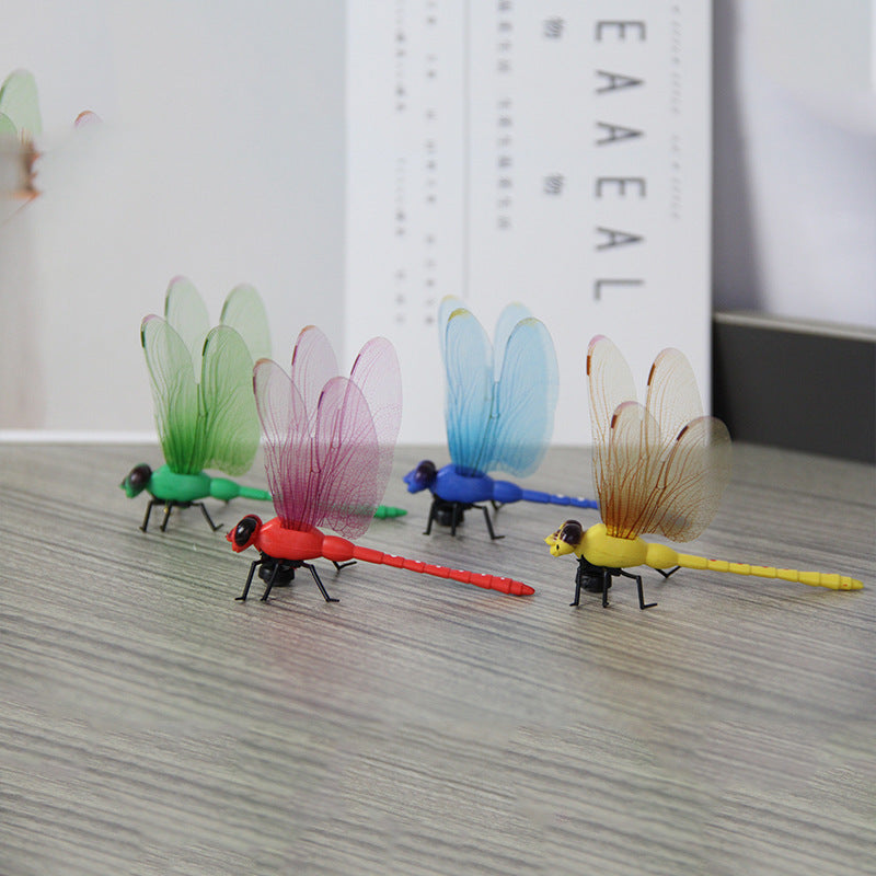 Wholesale 200pcs 12CM Simulation Dragonfly Magnetic Fridge Sticker Decoration