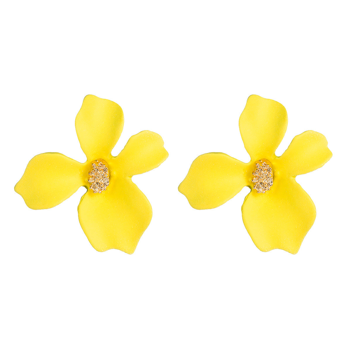 Wholesale Alloy Small Fresh Petals Earrings