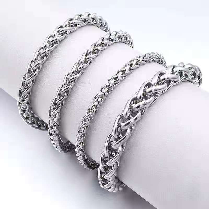 Wholesale Titanium Steel Double Layer Bracelet for Men