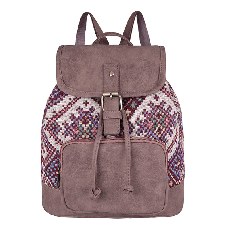 Wholesale PU Retro Western Style Backpack