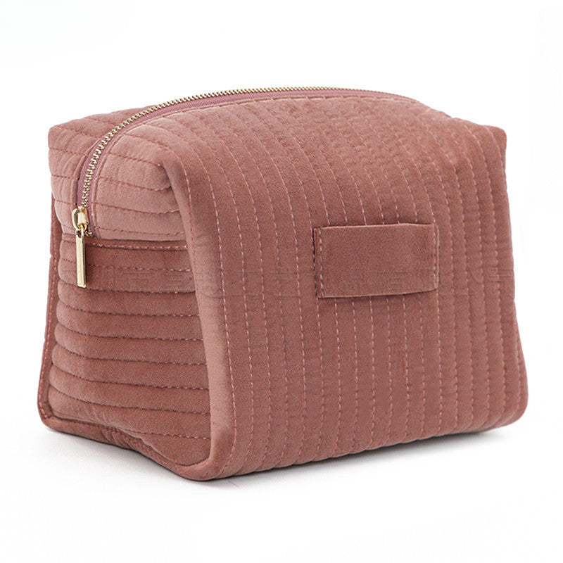 Wholesale Large Capacity Velvet Makeup Multifunctional Storage Bag