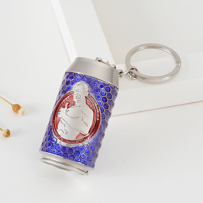 Wholesale Metal Keychain Edge Accessories Smoke Bomb Hand Cannon Oil Tank Survival Gift Pendant Office Culture Educational Sup