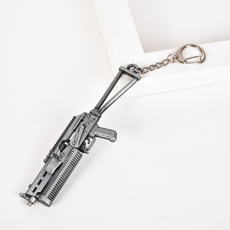 Wholesale Metal Keychain Edge Accessories Smoke Bomb Hand Cannon Oil Tank Survival Gift Pendant Office Culture Educational Sup