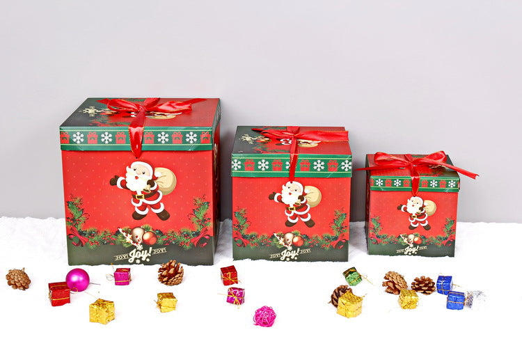 Wholesale New Christmas Decoration Gift Box Supplies Paper Gift Packaging Box