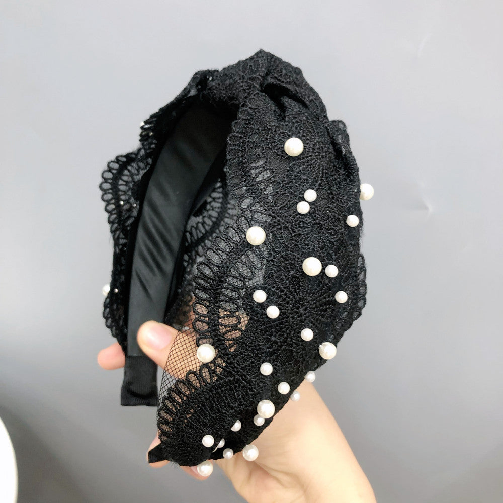 Wholesale Lace Knotted Wide Brimmed Headband