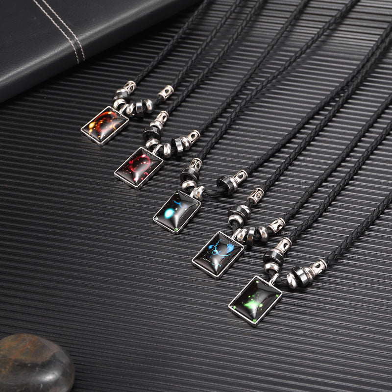 Wholesale Twelve Constellation Pendant Necklaces