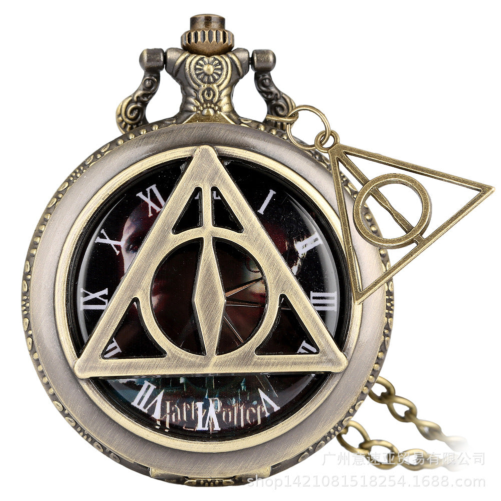 Wholesale Large Flip Quartz Pocket Watch