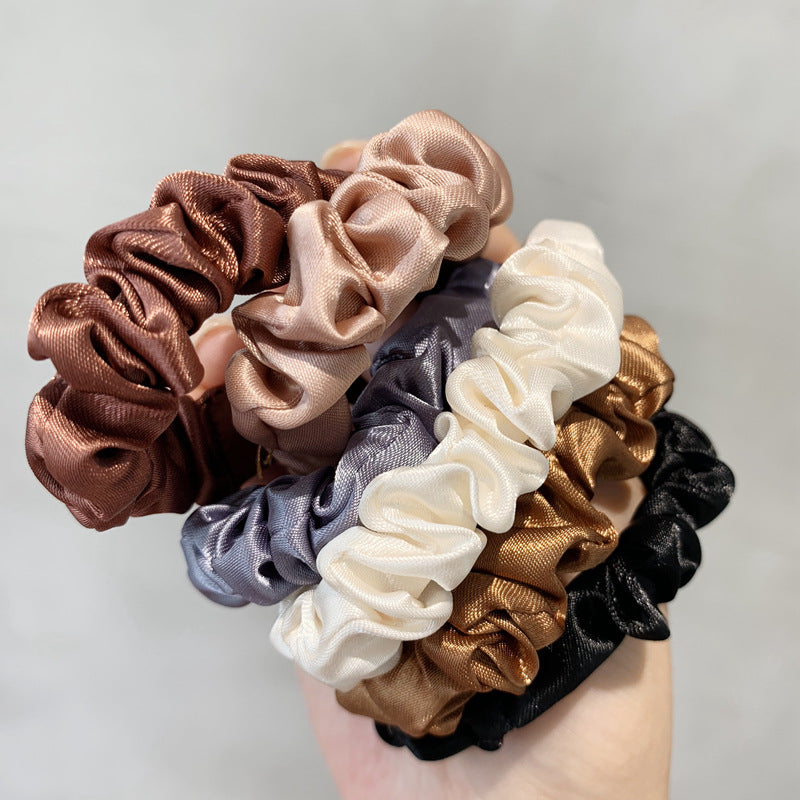 Wholesale 6-pack silk satin scrunchies