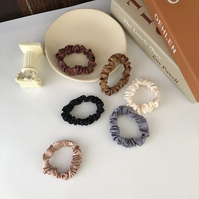 Wholesale 6-pack silk satin scrunchies