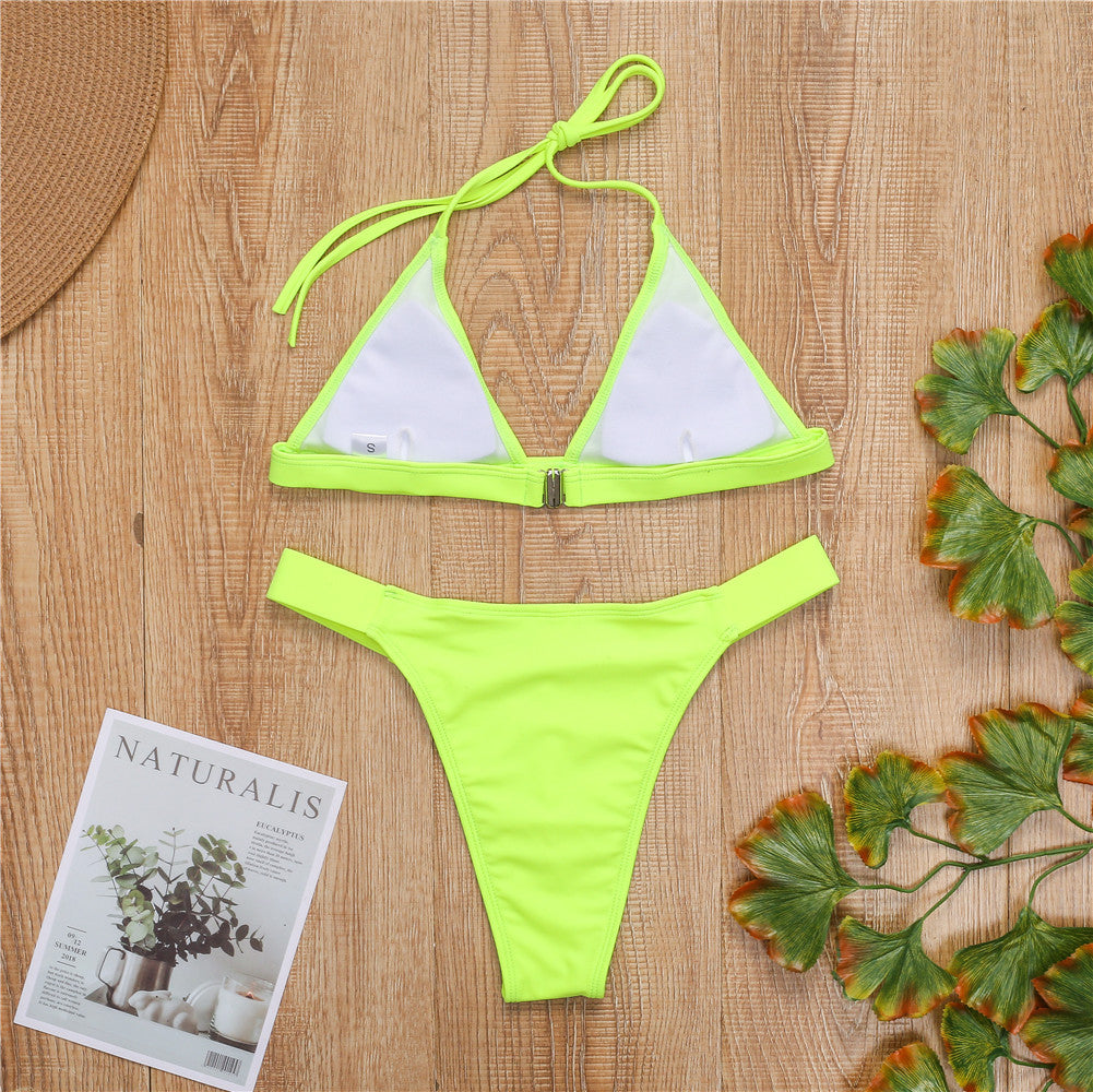 Wholesale Sexy Triangle Cup Polyester Swimwear