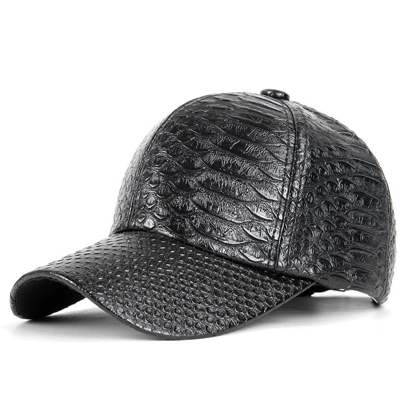 Wholesale Crocodile Patterned Leather Baseball Caps