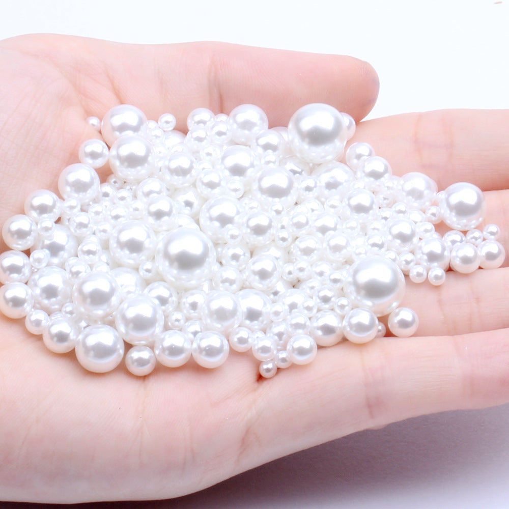 Wholesale 1.5-18mm Simulation Highlight Non-porous Pearl ABS Scatter Beads