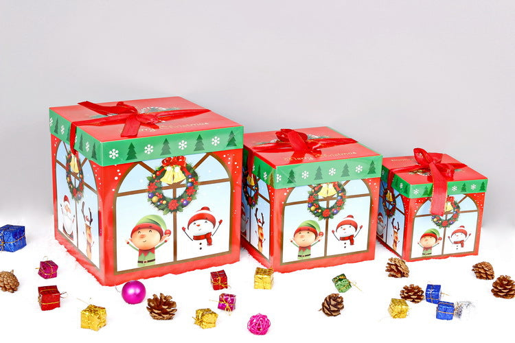 Wholesale New Christmas Decoration Gift Box Supplies Paper Gift Packaging Box