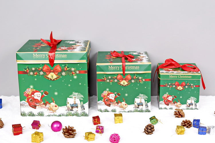 Wholesale New Christmas Decoration Gift Box Supplies Paper Gift Packaging Box
