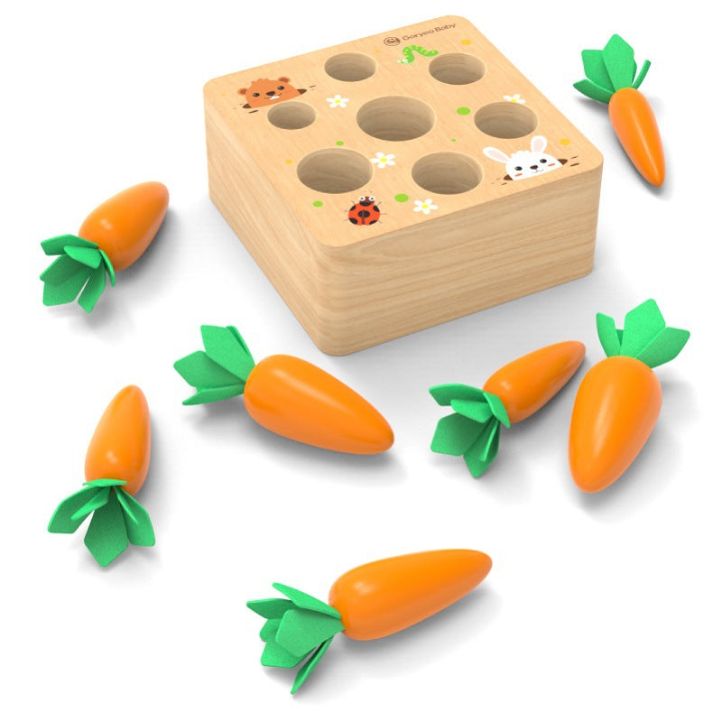 Wholesale Children's Simulation Early Education Puzzle Carrot Game Kindergarten Training Hand Eye Coordination Sensory Puzzle Toy