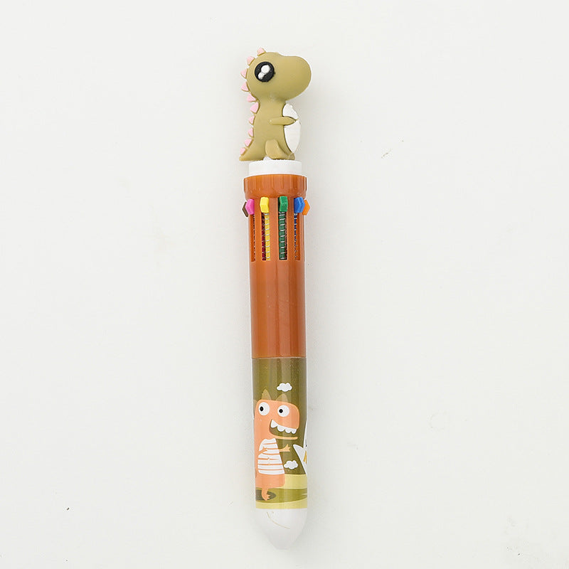 Wholesale Plastic Cute Dinosaur Multicolor Ballpoint Pen