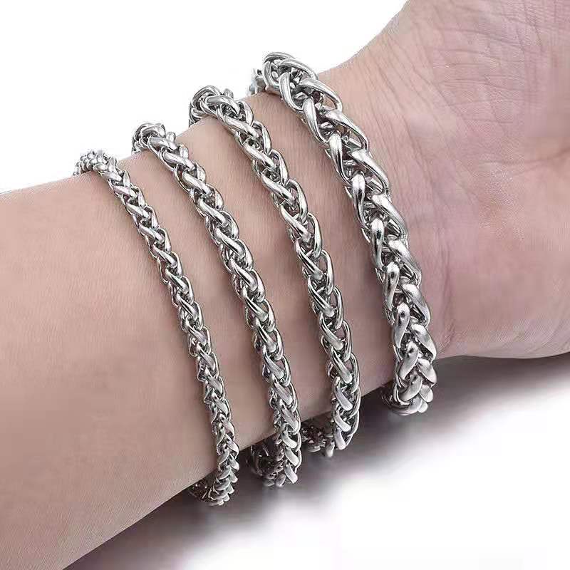 Wholesale Titanium Steel Double Layer Bracelet for Men