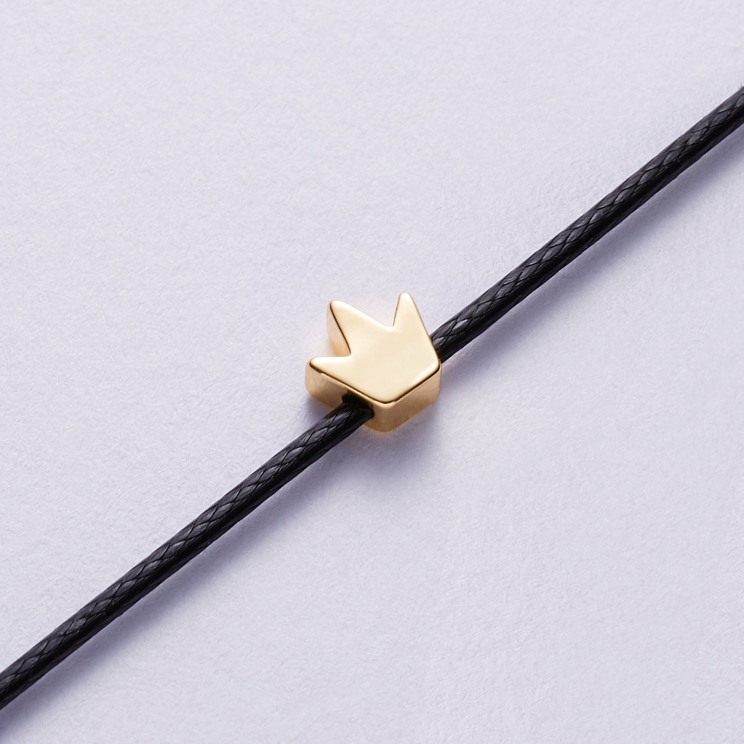 Wholesale Make A Wish Paper Card Five-pointed Star Crown Cross Leather Cord Adjustable Braided Bracelet