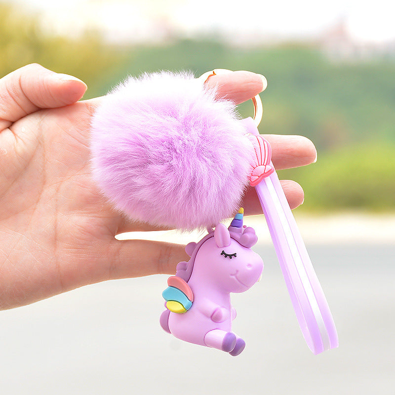 Wholesale Unicorn Plush Cartoon Doll Keychains