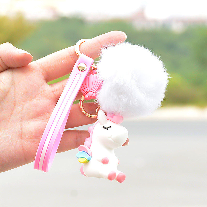 Wholesale Unicorn Plush Cartoon Doll Keychains