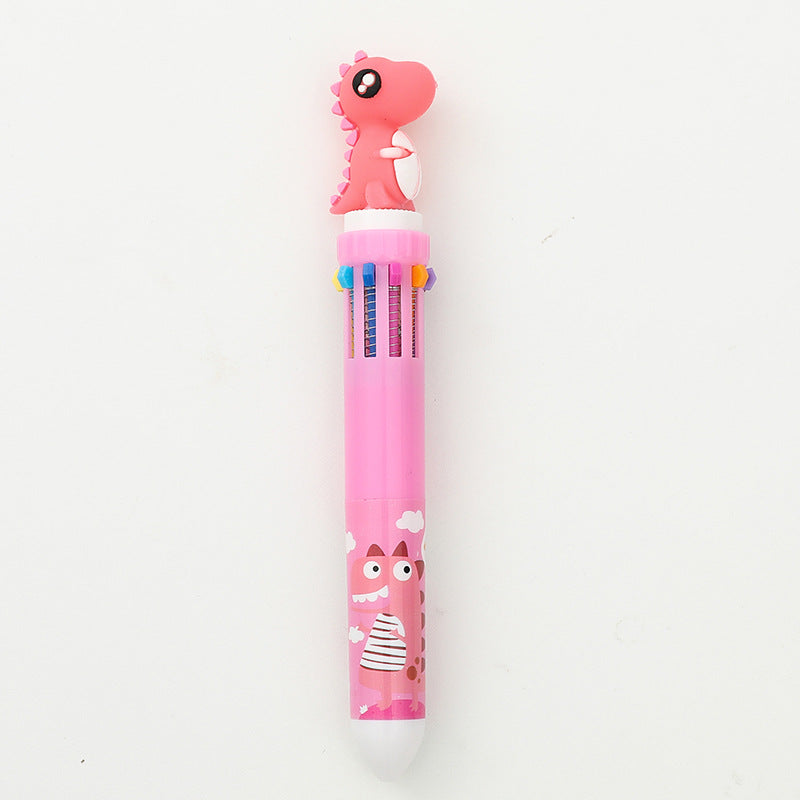 Wholesale Plastic Cute Dinosaur Multicolor Ballpoint Pen