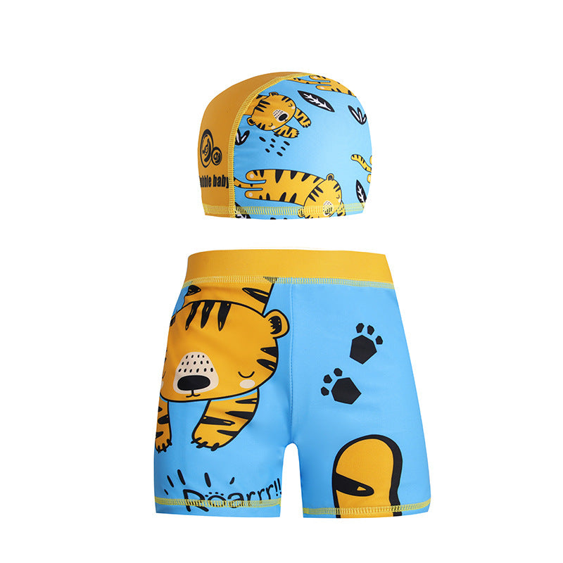 Wholesale 5-16 Years Old Cartoon Shorts Various Colors Boys Diving Swimwear Pants