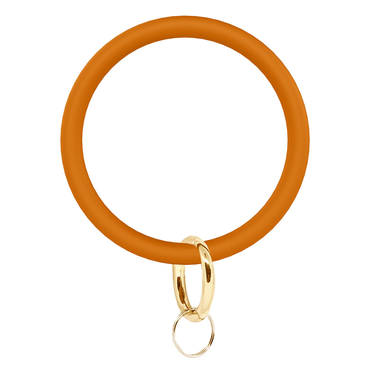 Keychains de pulsera de silicona redonda al por mayor