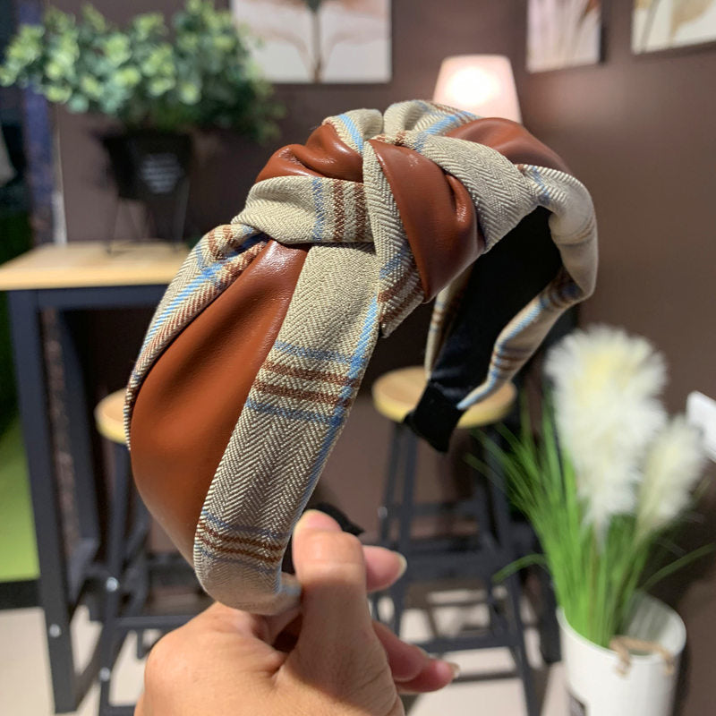 Wholesale Non-slip Pu Leather Headband