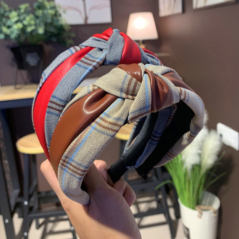 Wholesale Non-slip Pu Leather Headband