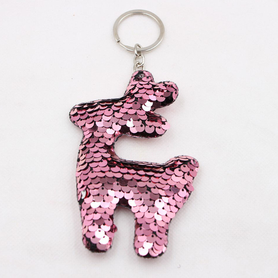 Wholesale Sequined Pineapple Keychain Mermaid Green Glitter Bag Charm Decorative Fashion Accessory For Gifts And Boutique Resale