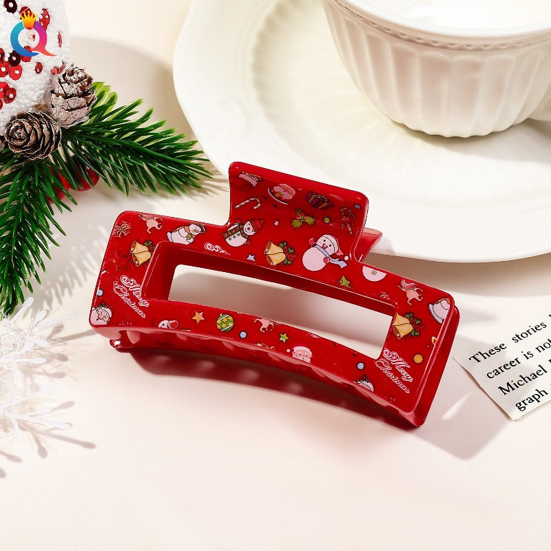 Wholesale Christmas Cute Sweet Print Shark Hair Clips