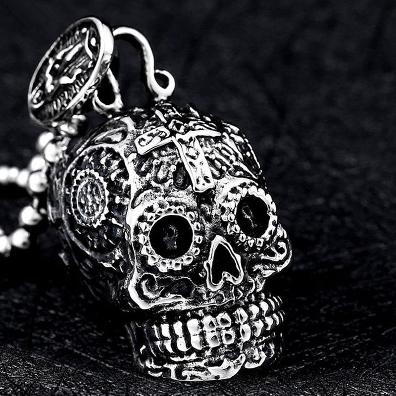 Wholesale Niche Retro Snake Skull Ring